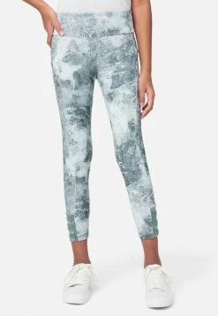 Adjmi Collection X By Justice Marble-Print Crop Leggings Bottoms