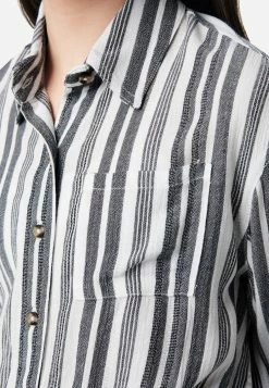 Adjmi Striped Button-Up Top Tops