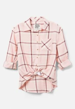 Adjmi Perfect Plaid Button-Up Top