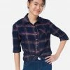 Adjmi Perfect Plaid Button-Up Top
