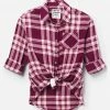 Adjmi Perfect Plaid Button-Up Top Tops