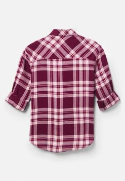 Adjmi Perfect Plaid Button-Up Top Tops