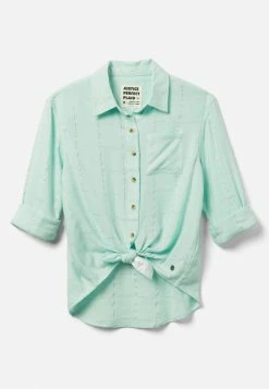 Adjmi Perfect Plaid Button-Up Top