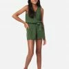 Adjmi Belted Zip-Front Romper
