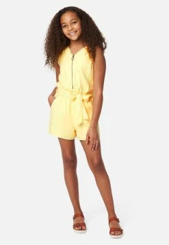 Adjmi Dresses & Jumpsuits Belted Zip-Front Romper