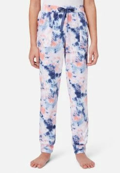 Komar Tie-Dye Jogger Pajama Pants Plus Sizes