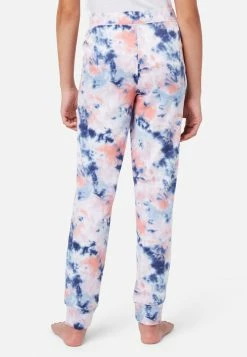 Komar Tie-Dye Jogger Pajama Pants Plus Sizes