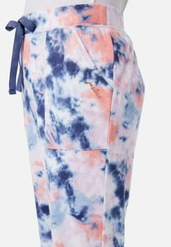 Komar Tie-Dye Jogger Pajama Pants Plus Sizes