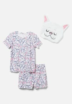 Komar Patterned Shorts Pajama Set