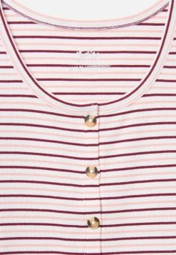 Adjmi Striped Henley Top & Hair Tie