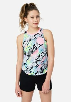 Adjmi Patterned Pocket Crewneck Tank Tops