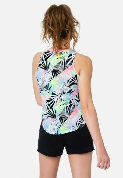 Adjmi Patterned Pocket Crewneck Tank Tops