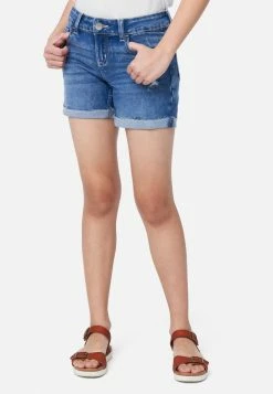 Adjmi Cuffed Midi Denim Shorts Bottoms