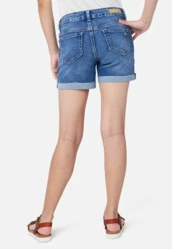 Adjmi Cuffed Midi Denim Shorts Bottoms