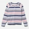 Komar Striped Henley Pajama Top