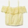 Adjmi Eyelet Ruffle Button-Up Tank Tops