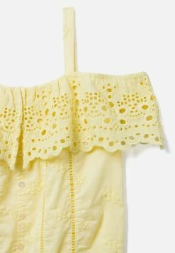 Adjmi Eyelet Ruffle Button-Up Tank Tops