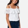 Adjmi Tops Eyelet Ruffle Button-Up Tank 1 Adjmi Tops Eyelet Ruffle Button-Up Tank