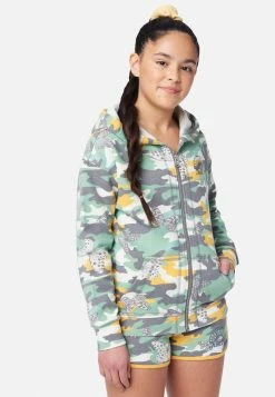 Adjmi Patterned Zip-Up Hoodie