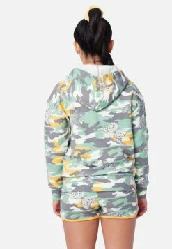 Adjmi Patterned Zip-Up Hoodie