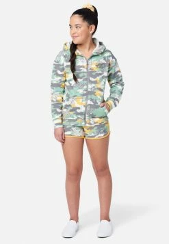 Adjmi Patterned Zip-Up Hoodie