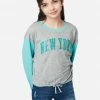 Adjmi Graphic Raglan Top Tops