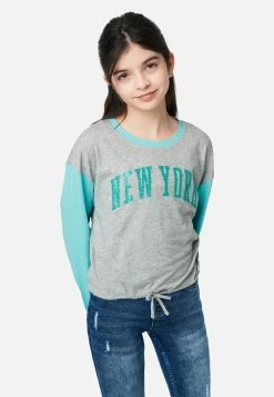 Adjmi Graphic Raglan Top Tops