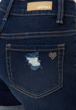 Adjmi Button-Up Midi Denim Shorts