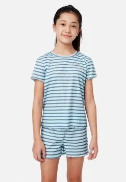 Komar Striped Shorts Pajama Set