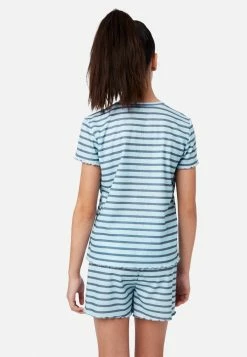 Komar Striped Shorts Pajama Set
