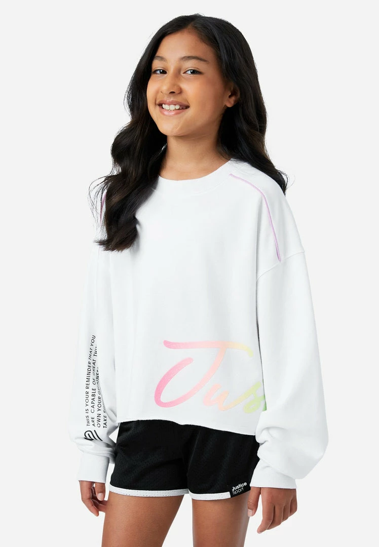 Adjmi J Sport Graphic Oversized Sweatshirt Tops 3 Adjmi J Sport Graphic Oversized Sweatshirt Tops