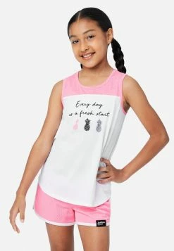 Adjmi Color Block Scoop Neck Tank Tops