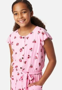 Adjmi Floral Belted Button-Front Jumpsuit Dresses & Jumpsuits