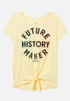 Adjmi Graphic Tie-Front Tee Tops