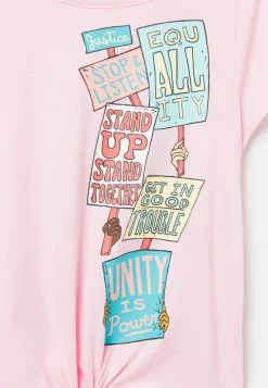 Adjmi Graphic Tie-Front Tee Tops