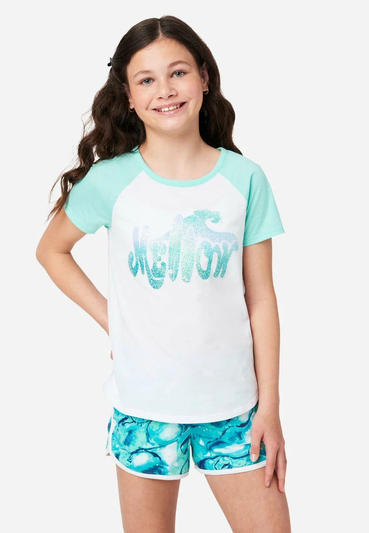 Adjmi Graphic Raglan Tee Tops 3 Adjmi Graphic Raglan Tee Tops