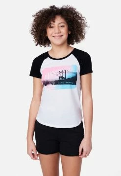 Adjmi Tops Graphic Raglan Tee