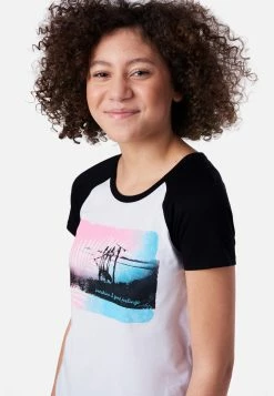 Adjmi Tops Graphic Raglan Tee