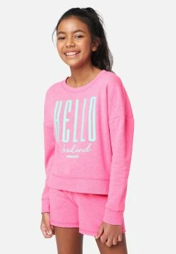 Adjmi Graphic Scoop-Neck Sweatshirt Tops