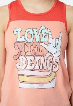 Adjmi Ribbed Color Block Scoop Neck Tank Tops