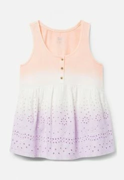 Adjmi Tops Eyelet Scoop-Neck Tank