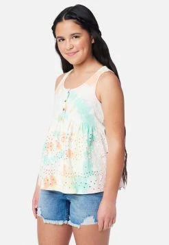 Adjmi Eyelet Scoop-Neck Tank Tops