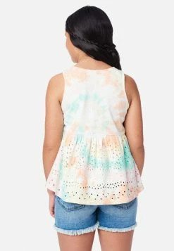 Adjmi Eyelet Scoop-Neck Tank Tops