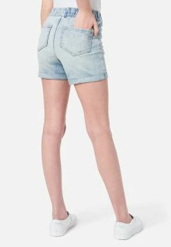 Adjmi Pull-On Midi Denim Shorts Bottoms