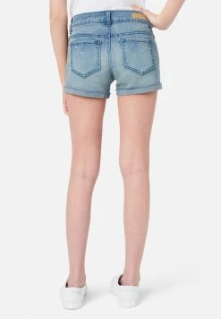 Adjmi Distressed Classic Denim Shorts Bottoms