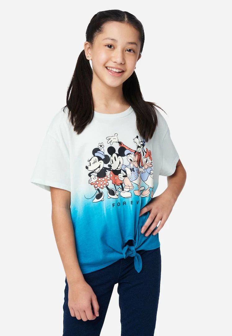 Adjmi Tops Disney® Dip-Dye Tie-Front Tee 3 Adjmi Tops Disney® Dip-Dye Tie-Front Tee