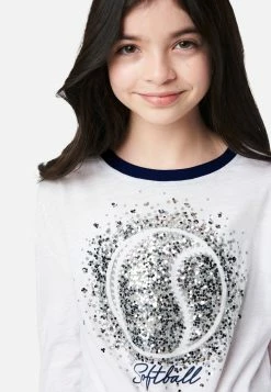 Adjmi Sports Graphic Long Sleeve Tee Tops