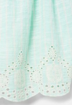 Adjmi Tops Striped Eyelet Tank