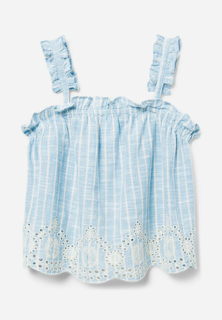 Adjmi Striped Eyelet Tank 3 Adjmi Striped Eyelet Tank