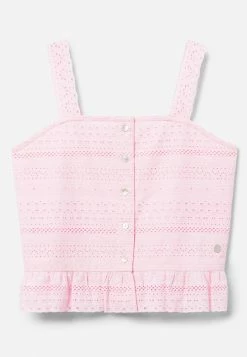 Adjmi Eyelet Button-Up Tank